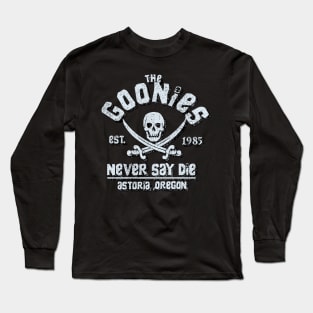 The Goonies Movie Never Say Die 80s Film Skull Long Sleeve T-Shirt